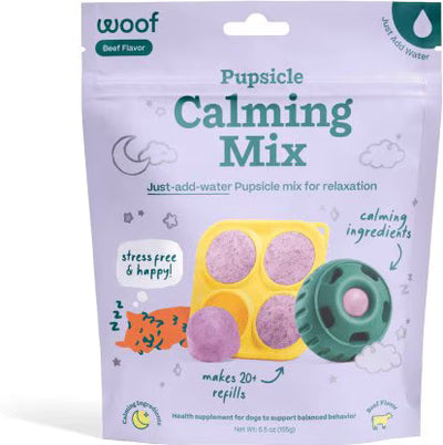Woof Pupsicle Treat Mix Calming Beef, 5.5-oz bag