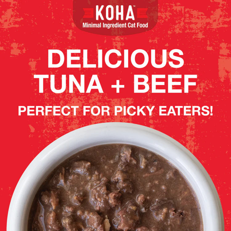 Koha- Poké Bowl Tuna & Beef Entrée in Gravy for Cats
