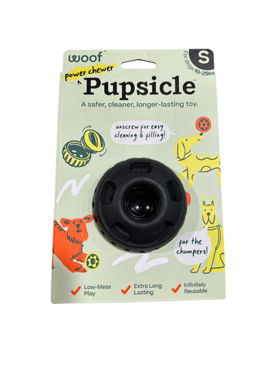 WOOF DOG PUPSICLE POWER CHEWER (BLACK SMALL)
