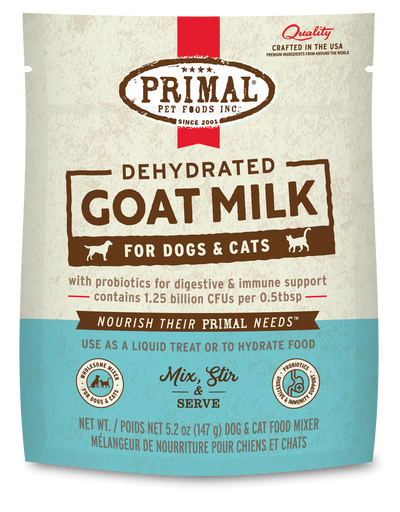 Primal - Dehydrated Goat Milk For Dogs & Cats 5.2oz