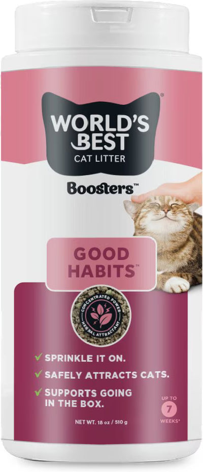 World's Best Boosters Good Habits Unscented Cat Litter Additive, 18-oz