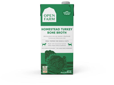 Open Farm Bone Broth Cat and Dog Food Topper - Homestead Turkey 32oz