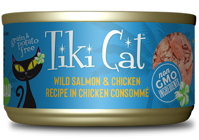 Tiki Cat Wild Salmon and Chicken Recipe 2.8oz