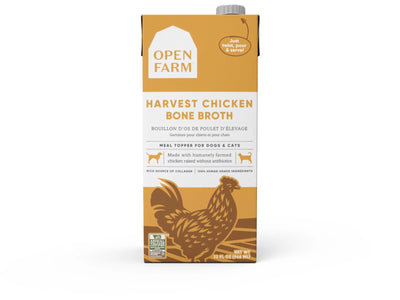 Open Farm Bone Broth Cat and Dog Food Topper - Harvest Chicken 32oz