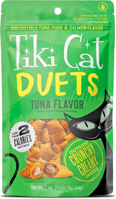 Tiki Cat - Duets Tuna Crunchy Cat Treat, 2-oz pouch