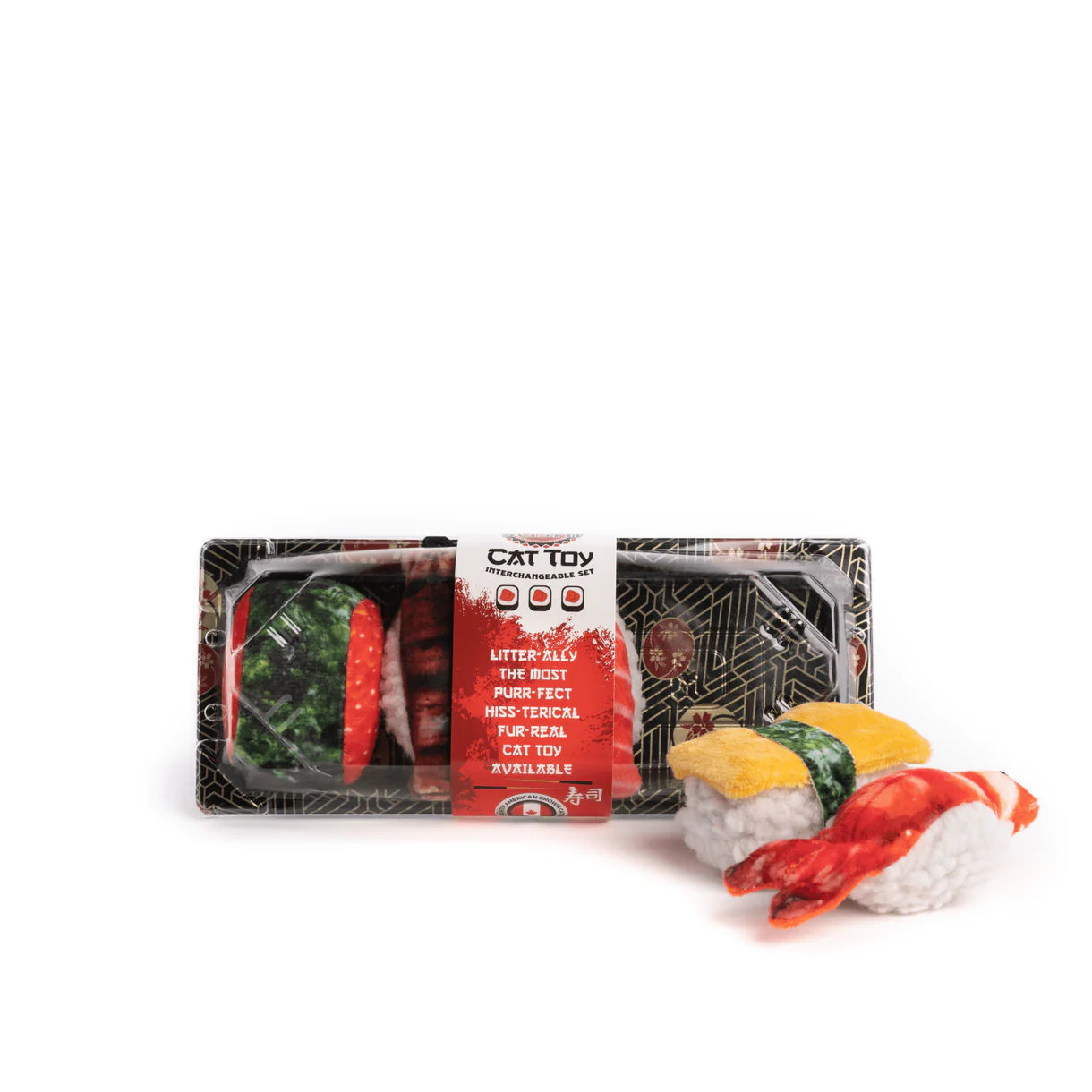 Fabcat - Sushi Platter Cat Toy