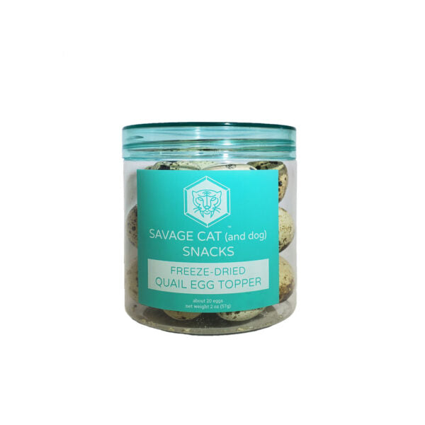 Savage Cat Dog & Cat Freeze-Dried Quail Eggs- 2oz