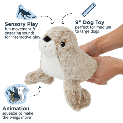 Tall Tails Animated Seal Dog Toy