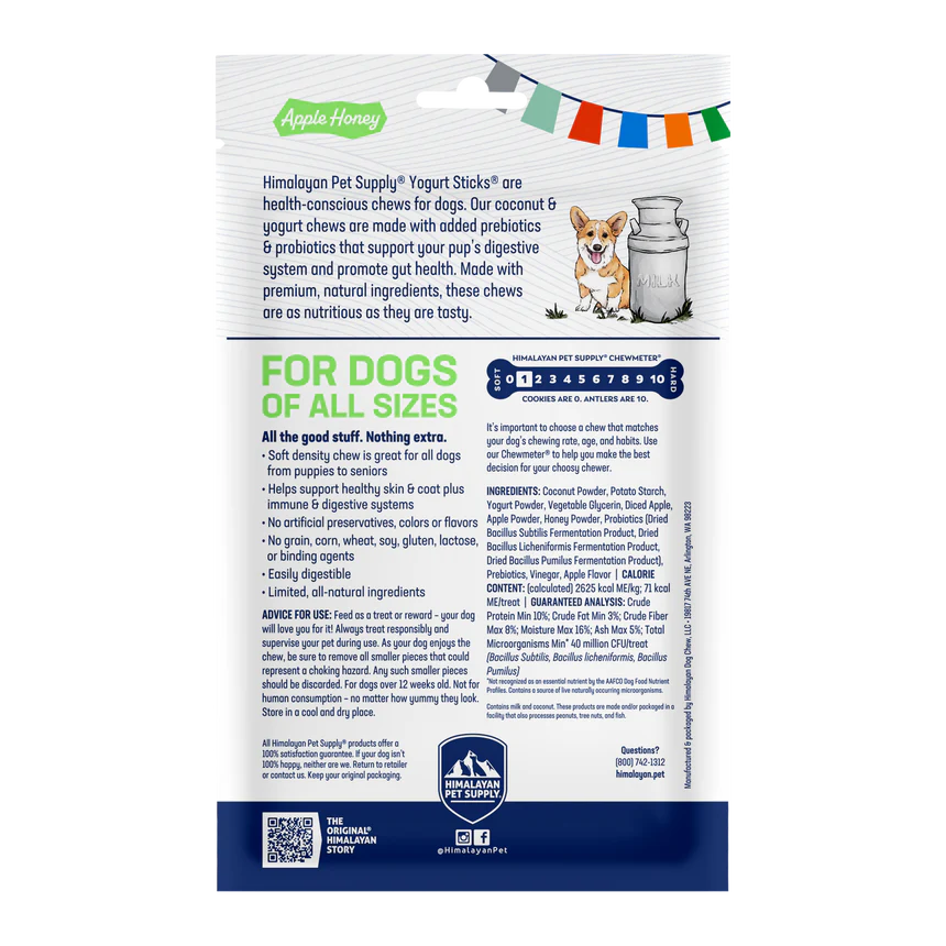 Himalayan Pet Supply - Yogurt Sticks (Apple Honey)