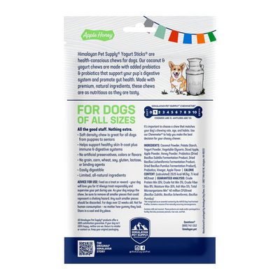 Himalayan Pet Supply - Yogurt Sticks (Apple Honey)