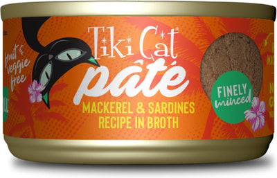 Tiki Cat Mackerel and Sardines Recipe Pate 2.8oz