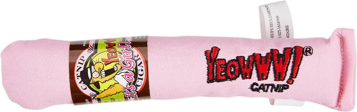 Yeowww! Cat Catnip Cigar Pink