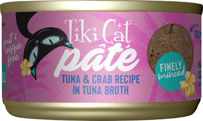 Tiki Cat Tuna and Crab Recipe Pate 2.8oz
