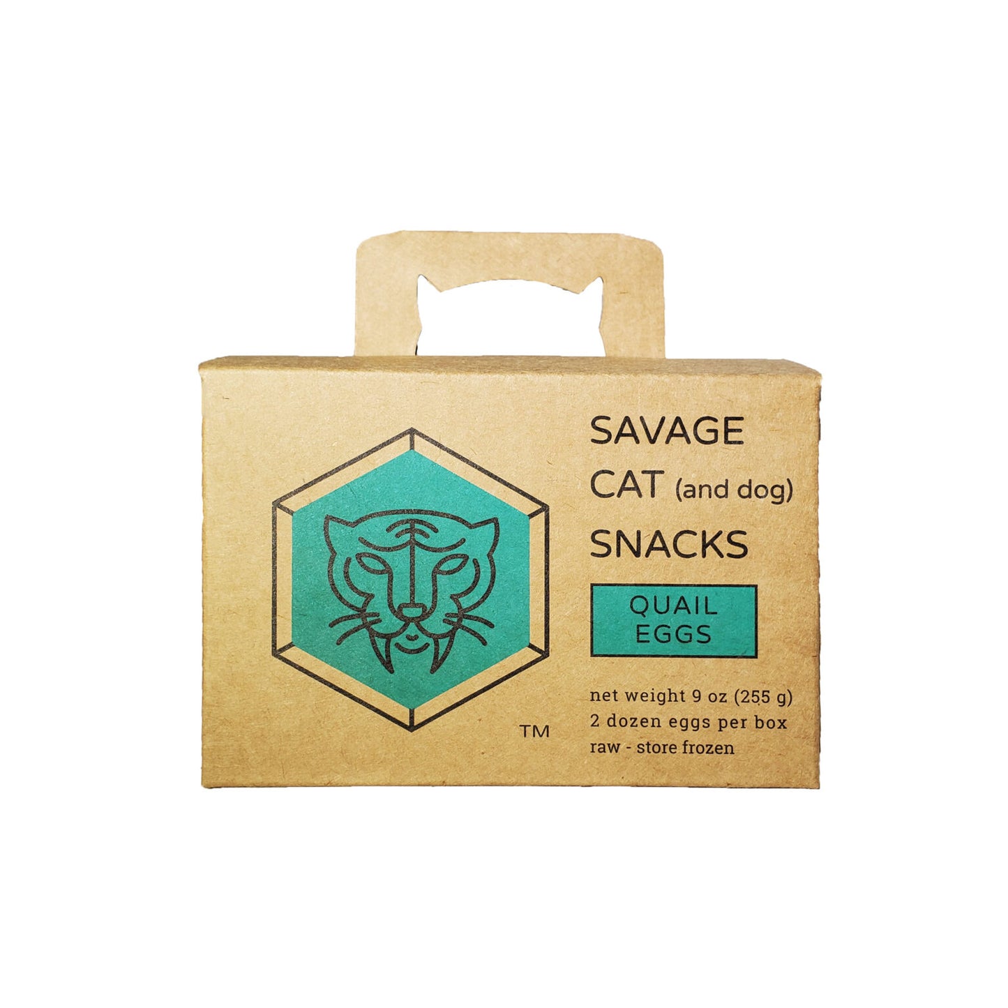 Savage Cat Dog and Cat Frozen Quail Eggs- 9oz (24 count)