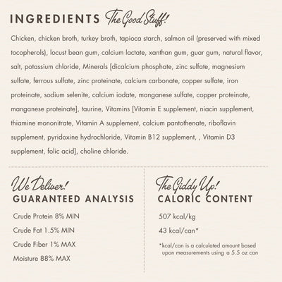 FROMM CAT SHREDDED CHICKEN ENTRÉE IN GELÉE 3OZ CAN